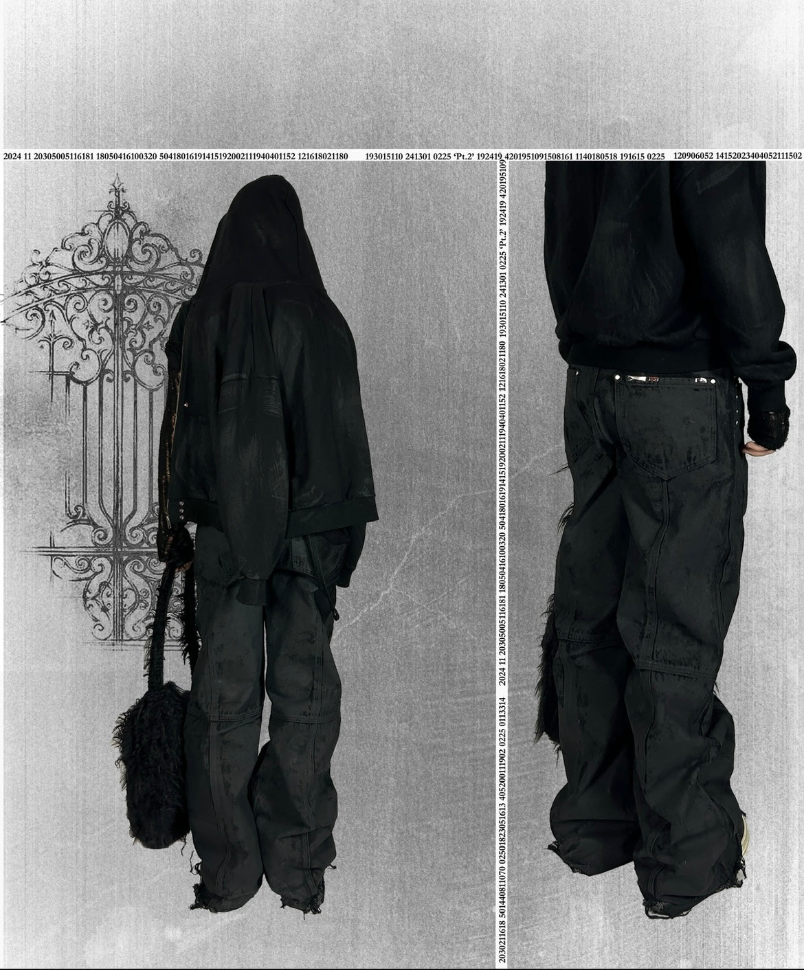 'Nightcore' overdyed denim