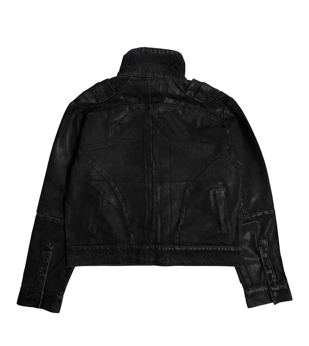 'Nightcore' waxed denim jacket