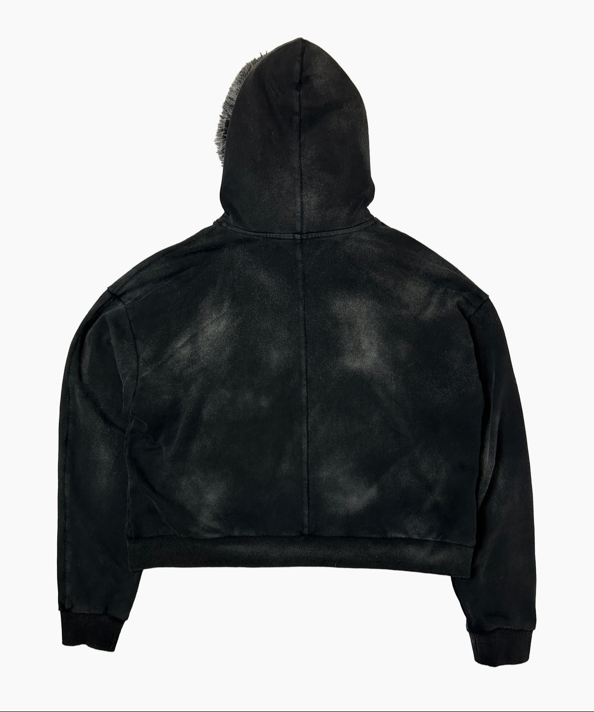 'Nightcore' fur zip-up Hoodie