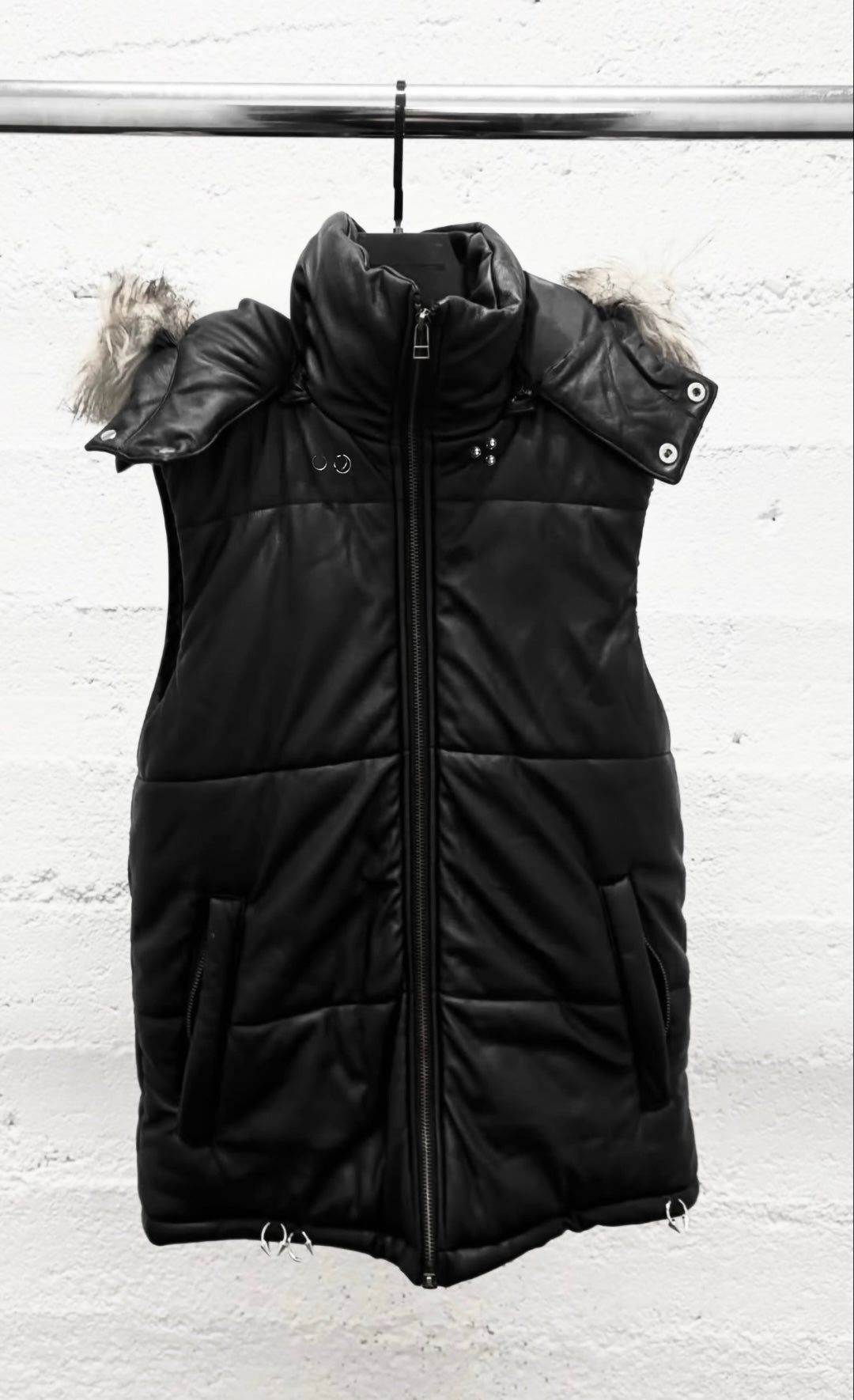 'Nightcore' Waxed Leather Vest