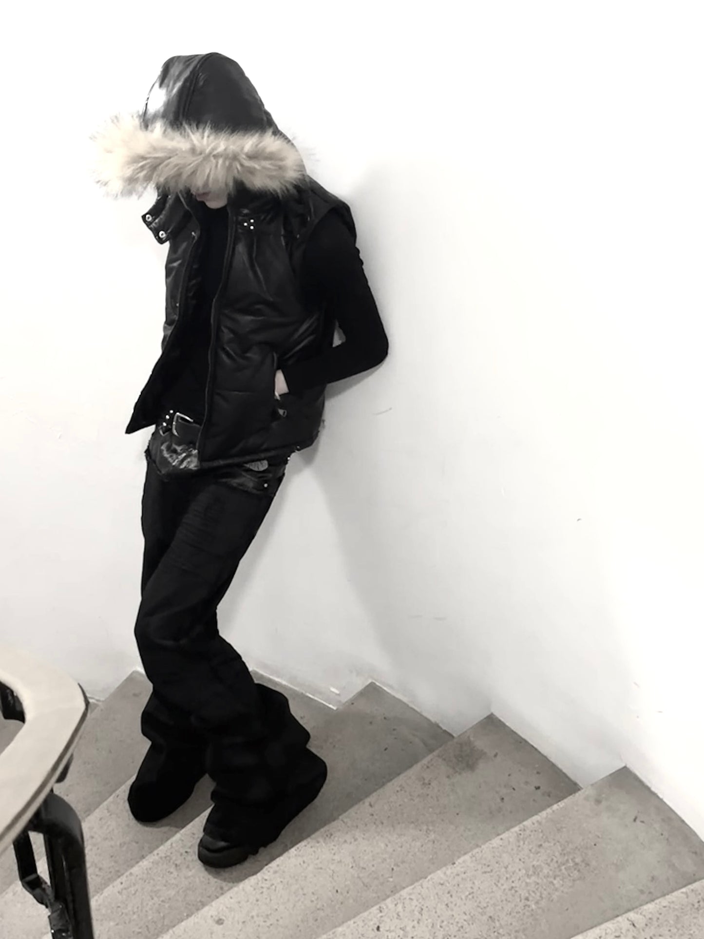 'Nightcore' Waxed Leather Vest