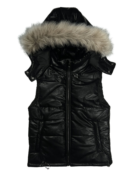 'Nightcore' Waxed Leather Vest