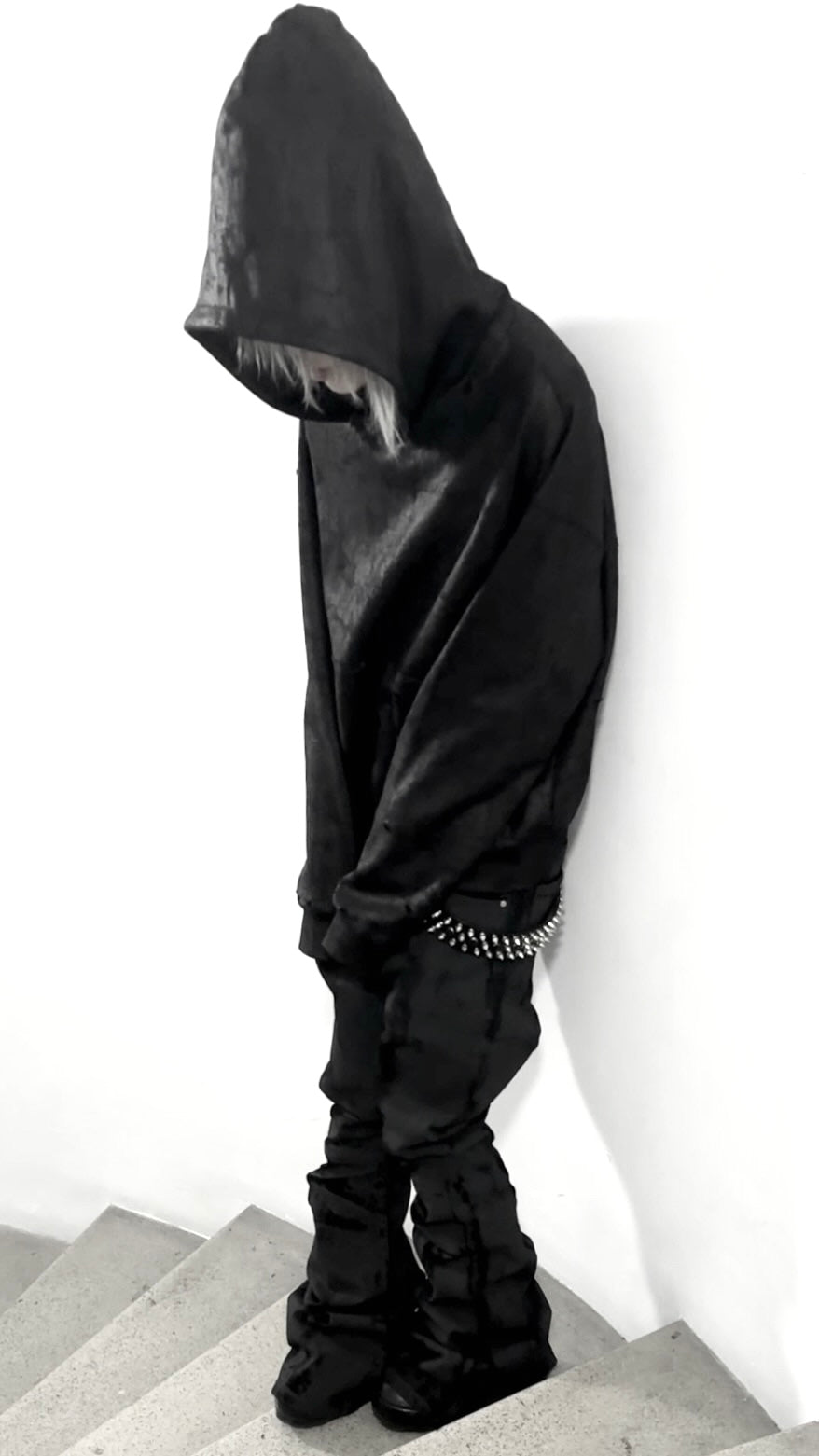 'Nightcore' Cracked Waxed hoodie