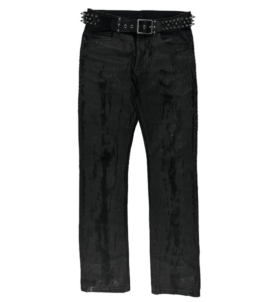 'Nightcore' Waxed Overdyed Slim/Straight Fit Denim